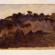 Diego Angeli, Monte Parioli 1891, olio su carta