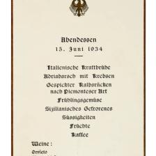 Il primo pranzo fra Mussolini e Hitler