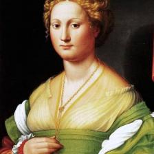 Ritratto di gentildonna (Vannozza Cattaneo), Innocenzo Francucci da Imola, Galleria Borghese