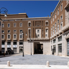 Largo dei Lombardi torna a splendere dopo gli interventi di restyling-Foto: CS