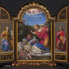 Tabernacolo portatile con la Pietà, scene di santi e martiri, Annibale Carracci
