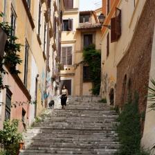 Rione Monti, scalinata via de' Ciancaleoni - Foto Turismoroma L. Dal Pont