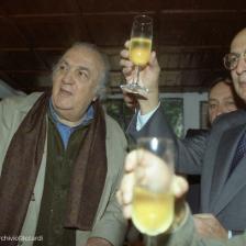 Federico Fellini e Giorgio Napolitano