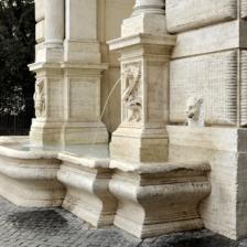 Fontana in piazza Trilussa, particolare