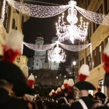 Cartoon Christmas Lights in via dei Condotti