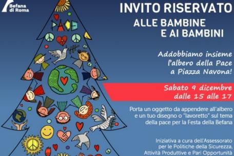 Albero della Pace a piazza Navona Albero della Pace a piazza Navona