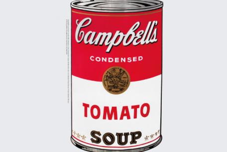 Campbell’s Soup (Tomato)  Serigrafia su carta n. 58/250 Silkscreen on n. 58/250 88,9 x 58,4 cm  Collezione privata Private Collection