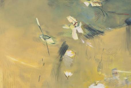Elisa Montessori, Campi Elisi, 1994, olio e grafite su tela, 142,5 x 122,5 cm, Crediti fotografici: Giorgio Benni, Courtesy l’Artista e Galleria Monitor Roma|Lisbona|Pereto (AQ)