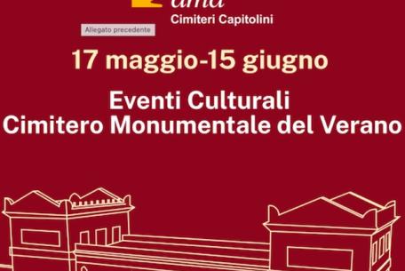 Visite culturali al Verano. Programma primavera 2025-Foto: locandina ufficiale dell'evento