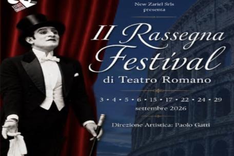 Festival Rassegna di Teatro Romano-Foto: locandina ufficiale della manifestazione Festival Rassegna di Teatro Romano-Foto: locandina ufficiale della manifestazione