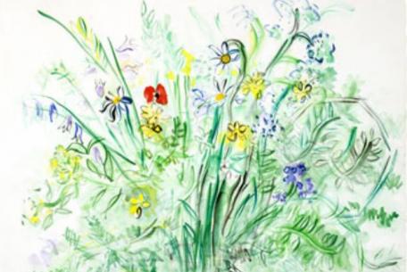Fiori di Campo, 1950 ca. Acquarello e gouache su carta Velin d’Arches 50x65,8 cm, MAM Paris, Paris Musées / Musée d'Art Moderne, Droits d'auteur © ADAGP © Raoul Dufy by SIAE 2022 Fiori di Campo, 1950 ca. Acquarello e gouache su carta Velin d’Arches 50x65,8 cm, MAM Paris, Paris Musées / Musée d'Art Moderne, Droits d'auteur © ADAGP © Raoul Dufy by SIAE 2022