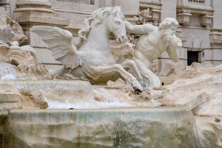 Fontana di Trevi, particolare