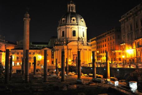 Fori Imperiali by night Fori Imperiali by night