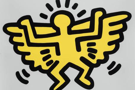 Keith Haring, Icons / Icone, 1990, Serigrafia su carta con goffratura, 53,5 × 63,5 cm, © Keith Haring Foundation, Courtesy of Nakamura Keith Haring Collection