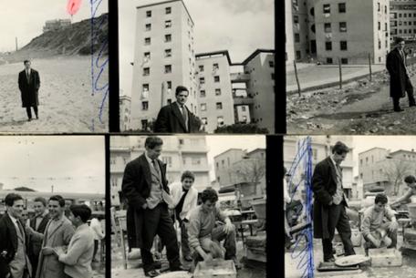 Pasolini prossimo nostro. Rassegna cinematografica-Foto: serie Pier Paolo Pasolini (provini a contatto), 1958 (dettaglio). Foto di © Cecilia Mangini/ Archivio Cecilia e Lino, Roma 