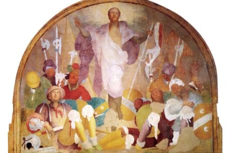 Pontormo (Jacopo da Pontormo), Resurrezione, 1523 - 1525 affresco staccato, cm 232 x 291 Firenze, Arcidiocesi - Certosa di San Lorenzo al Galluzzo ph. Ottaviano Caruso Pontormo (Jacopo da Pontormo), Resurrezione, 1523 - 1525 affresco staccato, cm 232 x 291 Firenze, Arcidiocesi - Certosa di San Lorenzo al Galluzzo ph. Ottaviano Caruso
