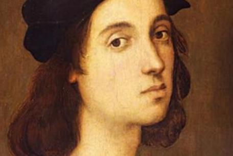 Raffaello Sanzio, Autoritratto, 1504-1506, particolare