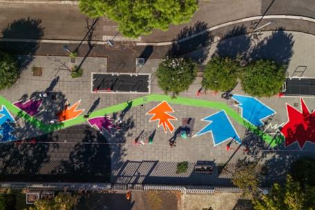 Girasole di ScombinAnto | Blu Art nel IV municipio Girasole di ScombinAnto | Blu Art nel IV municipio