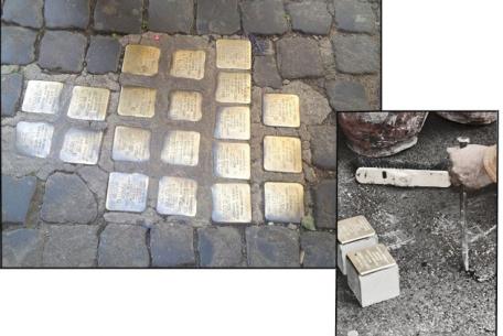 Memorie d’inciampo a Roma, le Stolpersteine