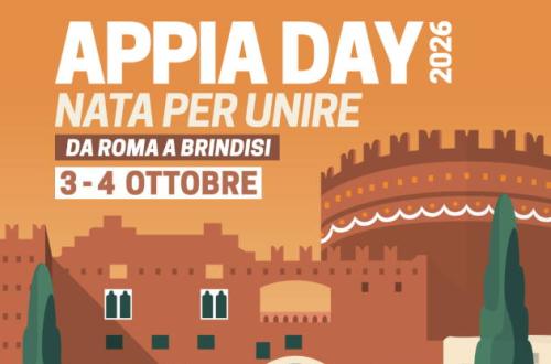 Appia Day 2026 - Nata per unire-Foto: locandina ufficiale della manifestazione Appia Day 2026 - Nata per unire-Foto: locandina ufficiale della manifestazione
