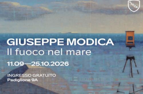 Giuseppe Modica. Il fuoco nel mare-Foto: locandina ufficiale della mostra Giuseppe Modica. Il fuoco nel mare-Foto: locandina ufficiale della mostra