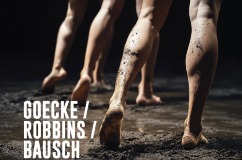 Goecke - Robbins - Bausch-Foto: locandina ufficiale dello spettacolo Goecke - Robbins - Bausch-Foto: locandina ufficiale dello spettacolo