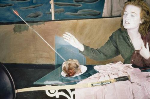 HERIDA COMO LA NIEBLA POR EL SOL, 1987 - Copia de fotografía en blanco y negro pintada a mano con acuarela, impresión digital sobre papel de algodón Hahnemühle