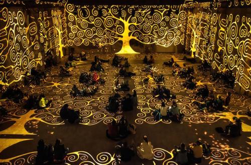 Immersive, Gustav Klimt, Fake Factory #1, sala immersiva con videoproiezione di opera