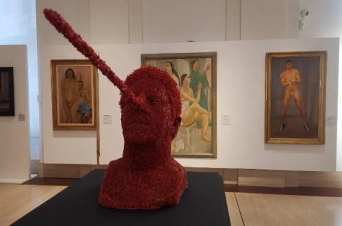 Jan Fabre, L'amore per la menzogna dell'immaginazione (The Love for the lie of the Imagination) 2022, courtesy the artist and Mucciaccia Gallery © Angelos bv photo: Lieven Herreman 