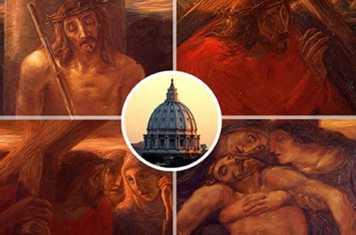 La Via Crucis a San Pietro con le tele di Previati. Arte e fede per il tempo di Quaresima-Foto: sito turismoroma
