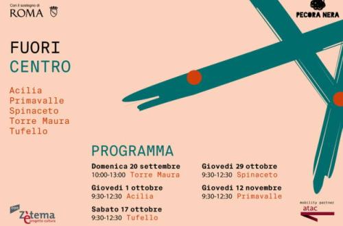 Fuori Centro - cinque quartieri di Roma da scoprire attraverso il cibo e il territorio-Foto: locandina ufficiale della manifestazione