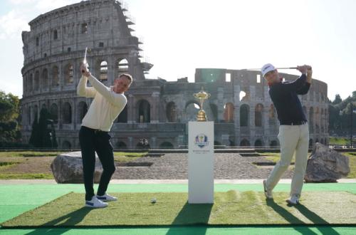 Ryder Cup - Da sx Luke Donald e Zach Johnson