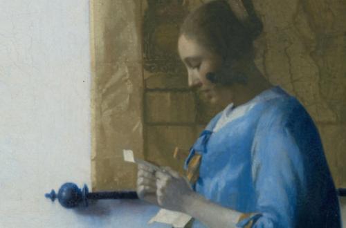 Un Vermeer a Palazzo Barberini. Donna in blu che legge una lettera Un Vermeer a Palazzo Barberini. Donna in blu che legge una lettera