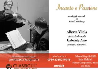Incanto e Passione Un viaggio musicale da Purcell a Debussy - A cura dell'Associazione Musicale Reggina Domenico Scarlatti-Foto: locandina ufficiale della manifestazione Incanto e Passione Un viaggio musicale da Purcell a Debussy - A cura dell'Associazione Musicale Reggina Domenico Scarlatti-Foto: locandina ufficiale della manifestazione
