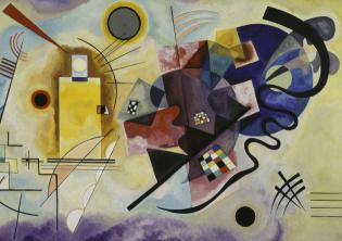 Vassily Kandinsky, Gelb-Rot-Blau (Jaune-rouge-bleu), 1925, Centre Pompidou, Parigi, Musée national d’art moderne – Centre de création industrielle Vassily Kandinsky, Gelb-Rot-Blau (Jaune-rouge-bleu), 1925, Centre Pompidou, Parigi, Musée national d’art moderne – Centre de création industrielle