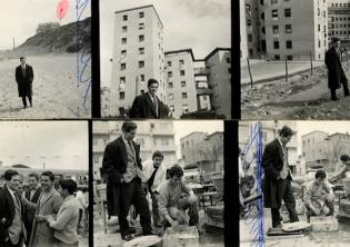 Pasolini prossimo nostro. Rassegna cinematografica-Foto: serie Pier Paolo Pasolini (provini a contatto), 1958 (dettaglio). Foto di © Cecilia Mangini/ Archivio Cecilia e Lino, Roma 