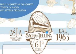 Sagra della Tellina al Borghetto dei Pescatori di Ostia 2026-Foto: locandina ufficiale della manifestazione Sagra della Tellina al Borghetto dei Pescatori di Ostia 2026-Foto: locandina ufficiale della manifestazione