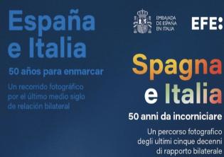 Spagna e Italia: 50 anni da incorniciare. Un percorso fotografico degli ultimi cinque decenni di rapporto bilaterale-Foto: locandina ufficiale della mostra