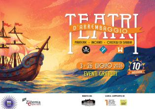 Teatri d'arrembaggio: Piraterie, InCanti e Castelli di Sabbia-Foto: locandina ufficiale della manifestazione Teatri d'arrembaggio: Piraterie, InCanti e Castelli di Sabbia-Foto: locandina ufficiale della manifestazione