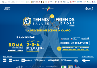 Tennis & Friends Salute e Sport - Main Edition-Foto: locandina ufficiale Tennis & Friends Salute e Sport - Main Edition-Foto: locandina ufficiale