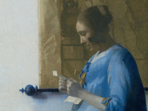 Un Vermeer a Palazzo Barberini. Donna in blu che legge una lettera Un Vermeer a Palazzo Barberini. Donna in blu che legge una lettera