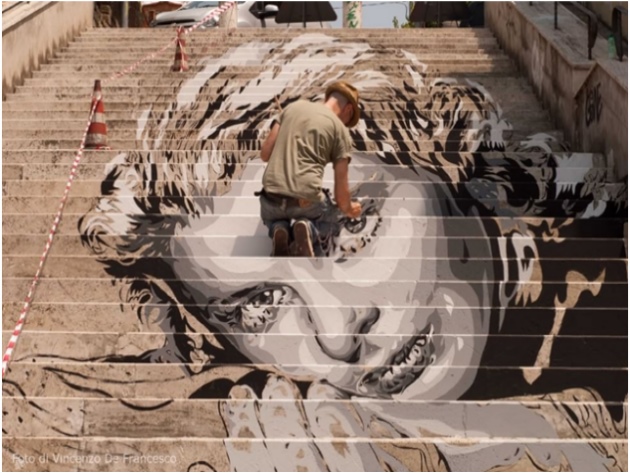 Diavu Popstairs – Ingrid Bergman alle scalinate di via Fiamignano_ 7 Diavu Popstairs – Ingrid Bergman alle scalinate di via Fiamignano_ 7