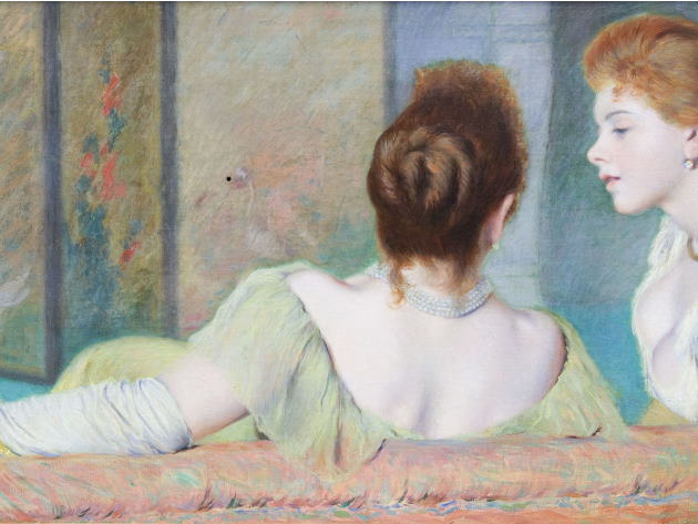 Federico Zandomeneghi, Sul divano, 1885-1890 circa. Olio su tela, Collezione privata, Italia Federico Zandomeneghi, Sul divano, 1885-1890 circa. Olio su tela, Collezione privata, Italia